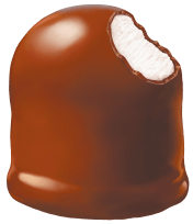 Bulgarino - immagine del dolcetto fatto di biscotto, meringa e cioccolato