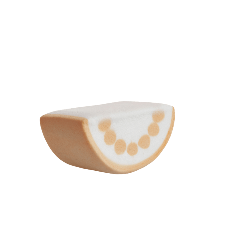 Marshmallow Bulgari Agostino - estruso fetta di arancia 3D