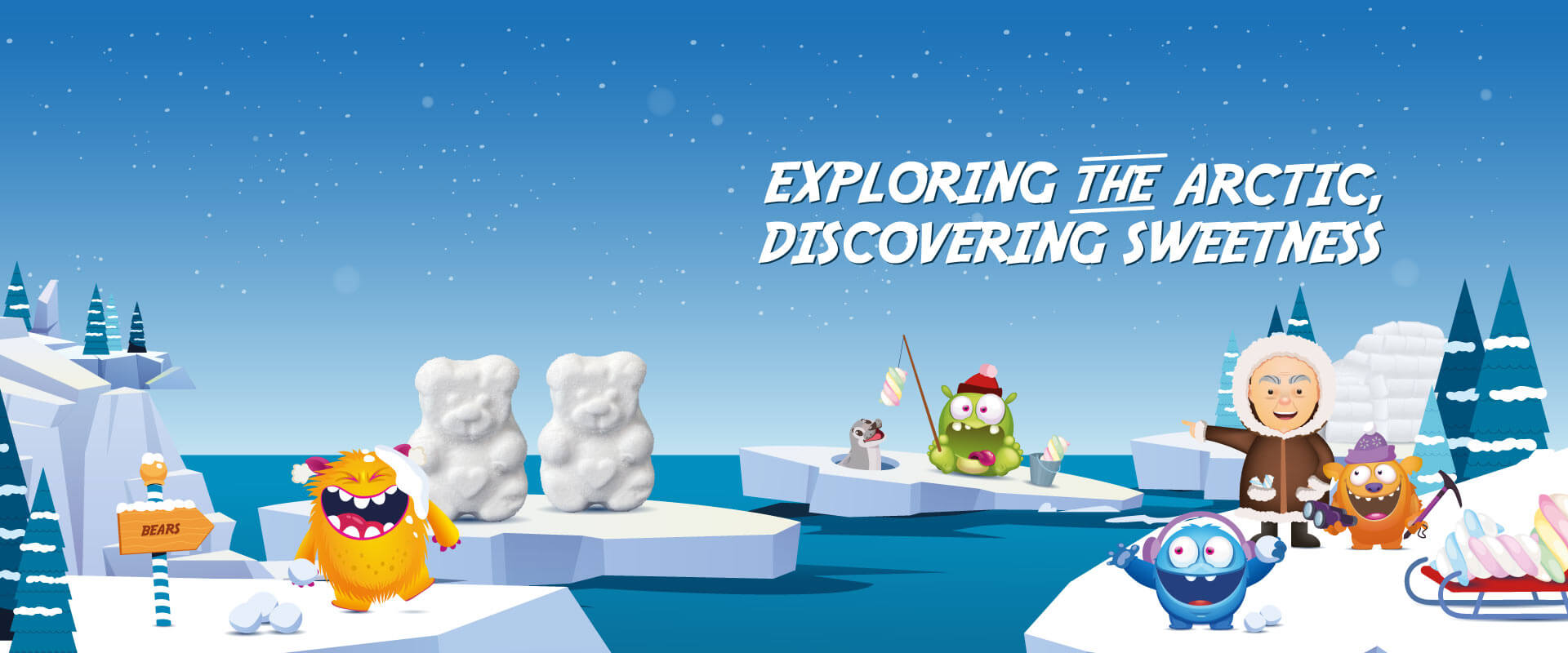 Marshmallow Bulgari Agostino - advertising per il marshmallow a forma di orsetto polare