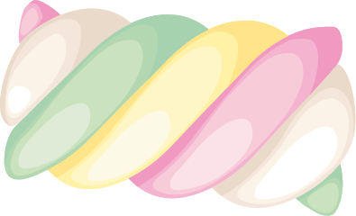 treccia 4 colori marshmallow